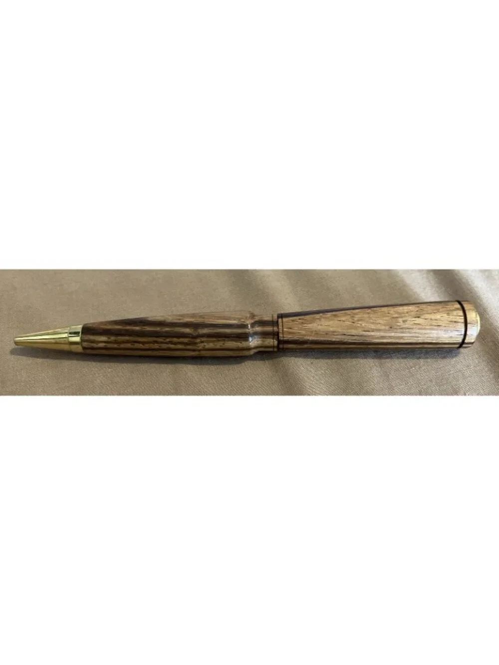 Set Of 2 Pen Holders Wood Crafted Hinged Case Religious Themed With 1 Wooden Pen